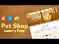 Create a Pet Shop Website Design Template Using HTML CSS and JavaScript Amazing Website Design