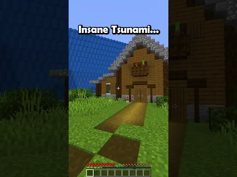 Minecraft Insane Tsunami...🤯