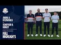 Aberg Fitzpatrick vs Scheffler Henley Full Highlights 2025 Ryder Cup