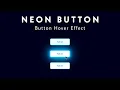 Neon button Hover HTML CSS Pranjul tutorials