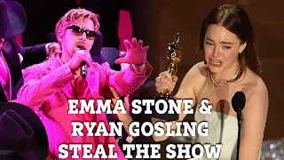 Oppenheimer sweeps Oscars after Emma Stone wardrobe malfunction and Ryan Gosling showstopper song