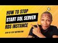 How to Stop and Start SQL RDS Instance