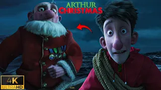 Santa Arthur Boat Journey Scene Arthur Christmas 4K