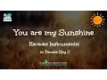 Download Lagu You Are My Sunshine Karaoke in Female key C
