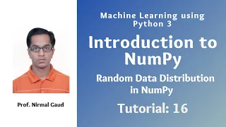 Introduction to NumPy Tutorial 16 Random Data Distribution in NumPy