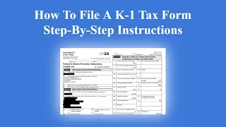 How To File A K-1 Partnership Tax Form TurboTax Step-By-Step also review comments