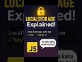 Store Data in Browser Like a Pro Using localStorage JavaScript Hack
