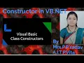 CONSTRUCTOR IN VB NET