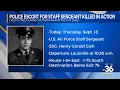 Police escort for Staff Sergeant killed in action