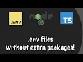 How to use ENV files in NodeJS