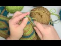 Left Double Decrease in Triple Knitting - 2020