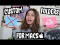 How to Change Mac Folder Icons Custom Mac Folders macOS Monterey Adele Nicole