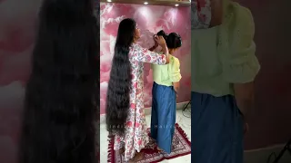 double rapunzel ankita u0026 sampurna together for the last time live hairplay and styling 