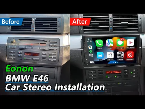 Download MP3 BMW E46 Installation Guide for Eonon Android Car Radio with Wireless CarPlay \u0026 Android Auto