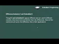 4 Difference between c and embedded c
