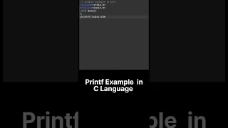 printf function example