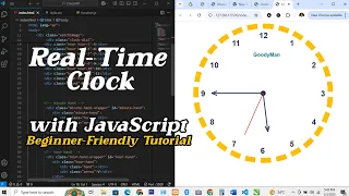 Build a Real-Time Analog Clock Using HTML CSS JavaScript Beginner-Friendly Project Tutorial