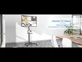 How to Assemble PERLESMITH PSTVMC06 Rolling TV Cart with Height Adjustment