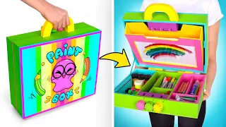 Easy Way To Make A Storage For Stationary Back To School Craft