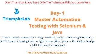 Day 1 Java Selenium - June 2025