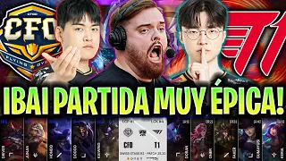 IBAI CASTEA LA PARTIDA MÁS ÉPICA DEL MUNDIAL!😱 | CFO vs T1 WORLDS SWISS STAGE 2025 ESPAÑOL IBAI