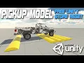 Pickup Model FREE Unity Store Asset 3D Off-road Truck with Mud and Clean