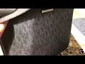 Michael Kors Men s Jet Set Medium Flat Crossbody Black with Studded Wallet Set