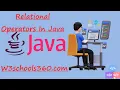 Relational Operators in Java Hindi W3schools