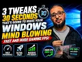 3 SECRET Windows Tweaks That DOUBLED My FPS in 30 Seconds
