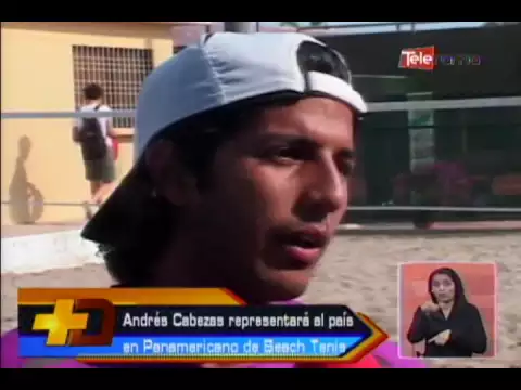Andrés Cabezas representará al país en Panamericano de beach tenis