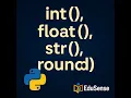 Python for Beginners - int float str round