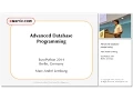 EuroPython 2014 Advanced Database Programming