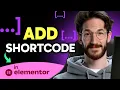How to ADD SHORTCODE in Elementor Step by Step