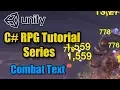 Unity RPG Tutorial - Combat Text
