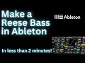 How to Create a Reese Bass in Ableton Using Operator