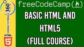 Basic HTML and HTML5 Full Course Responsive Web Design Free Code Camp