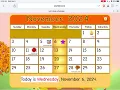 Starfall Daily Calendar - November 6 2024 just turned 17