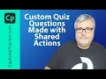 Adobe Captivate Classic Custom Quiz Questions Made with Shared Actions