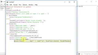 Payroll Calculator in python