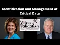 Identification and Management of Critical Data