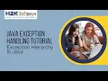 Java exception handling Tutorial Exception Hierarchy In Java Java Online Training Free Demo