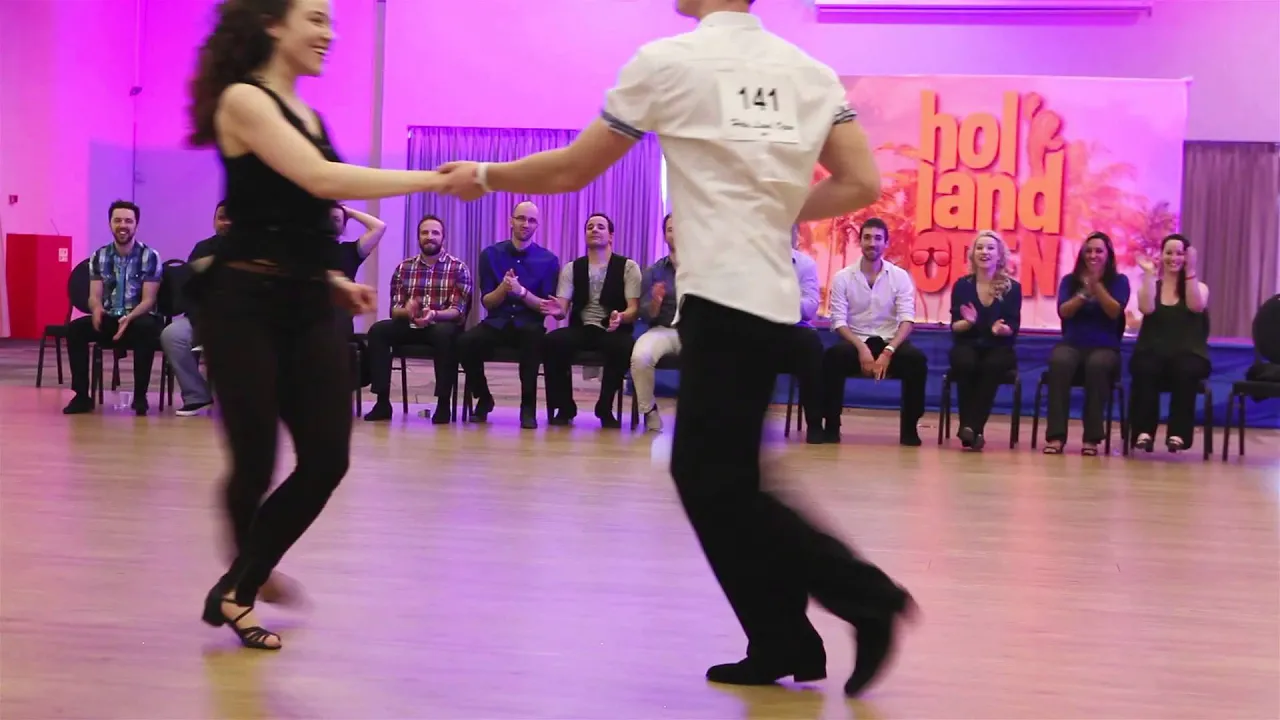 Semion Ovsiannikov   Natalie Gorg Holy Land Open 2015 west coast swing Advanced Final impro