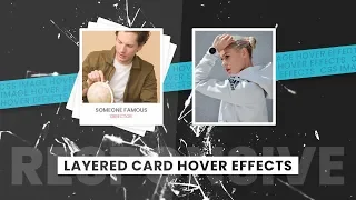 CSS Layered Card Hover Effects Html CSS Responsive Design