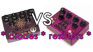 King of Tone clone diode resistor tone comparison modded
