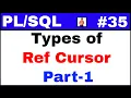 Tutorial Types of ref cursor - Part-1