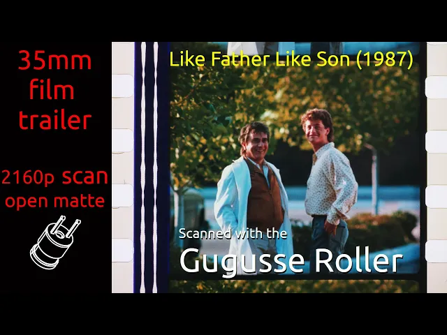 Like Father Like Son (1987) 35mm film trailer, flat open matte, 2160p