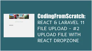 React and Laravel 11 File Upload - Upload file with react dropzone