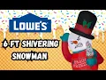 2023 Gemmy Animated Airblown Inflatable Lowe s 6ft Christmas Shivering Trembling Snowman