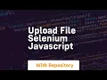 upload file selenium javascript