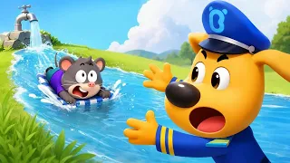 Sheriff's Wild Drift | Police Rescue | Safety Rules  | Sheriff Labrador | Kids Cartoon | BabyBus